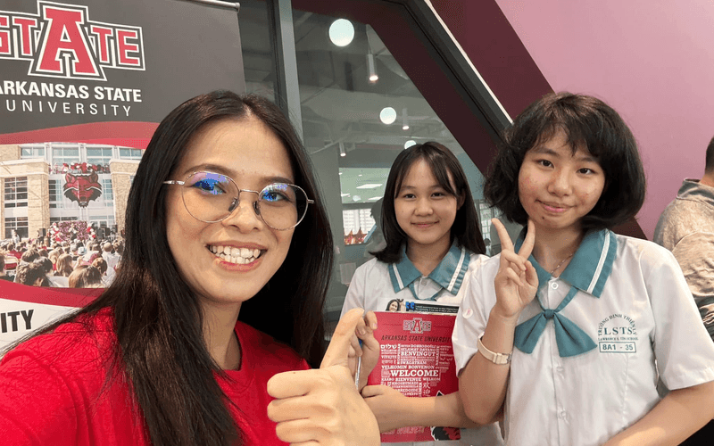 A-State tham dự Triển lãm Du học Mùa Xuân tại Trường THPT Đinh Thiện Lý - Lawrence S. Ting School
