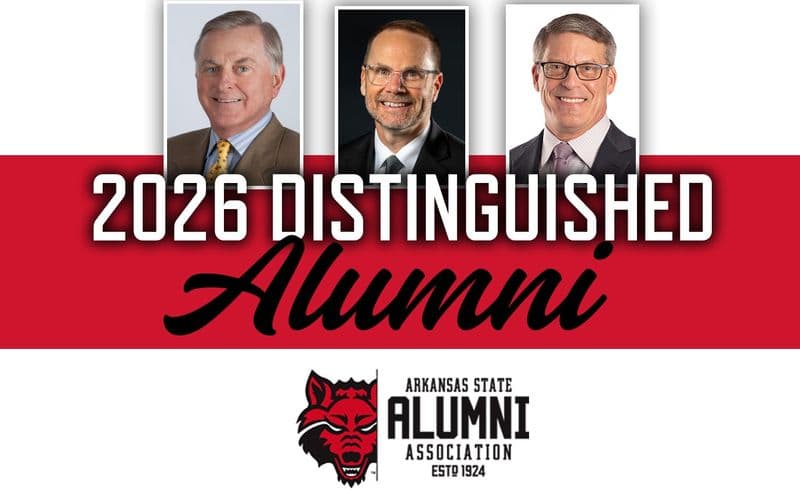Ba Cựu sinh viên Tiêu biểu 2026 của Arkansas State University: TS. Billy Don Tiner, ông Phillip T. Poston và TS. Timothy D. Langford