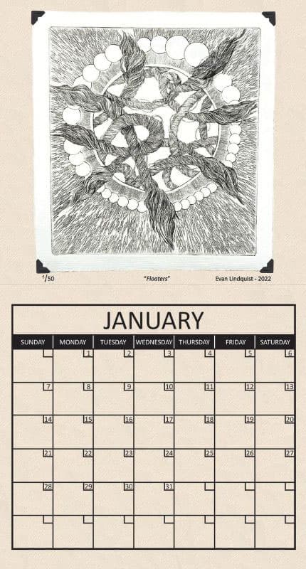 Department of Art + Design Offers Limited-Edition Calendar Featuring Local Works