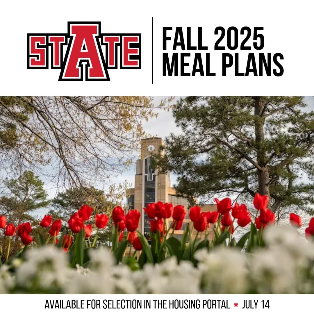 Giá Dịch vụ ăn uống Mùa Thu 2025 tại Đại học Arkansas State: Tiện Lợi, Tiết Kiệm và Đa Dạng Lựa Chọn